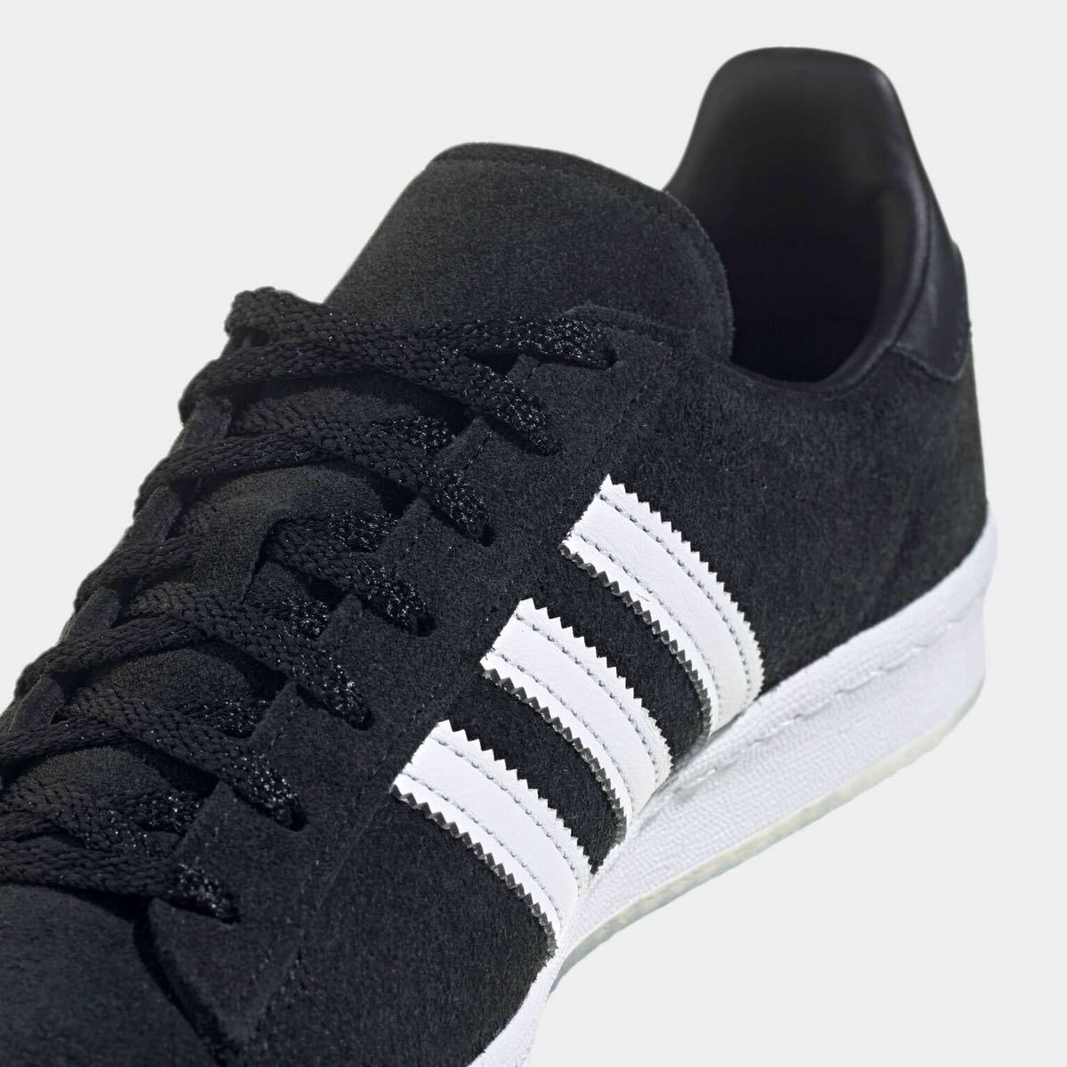 新品未使用 アディダス CAMPUS 80s【25.5cm】定価14300円 キャンパス adidas スエード 天然皮革 スニーカー 靴 レザー 河村康輔 黒_画像6