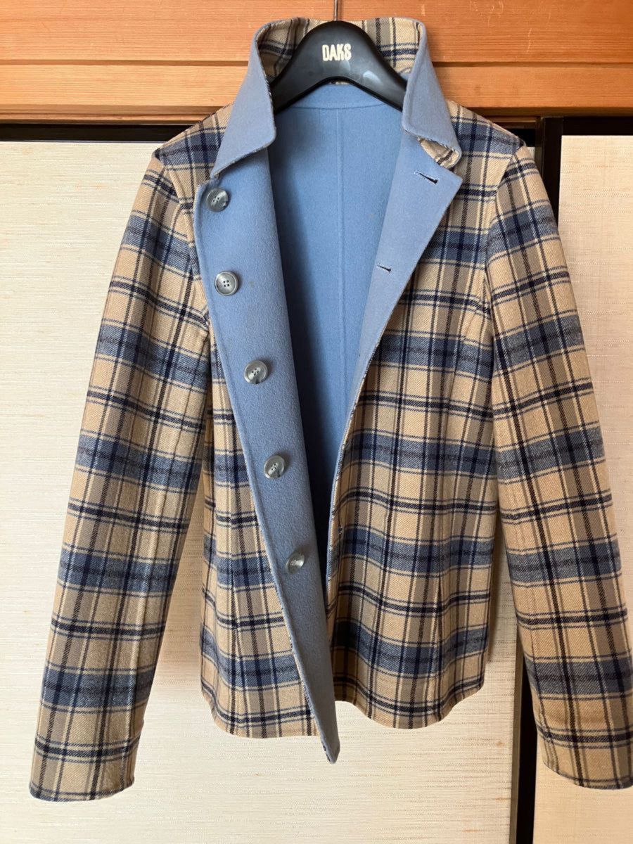 美品 稀少大丸特選 ダックスDAKS 一枚仕立てリバーシブル 美品 稀少大丸特選 ダックスDAKS 一枚仕立てリバーシブル