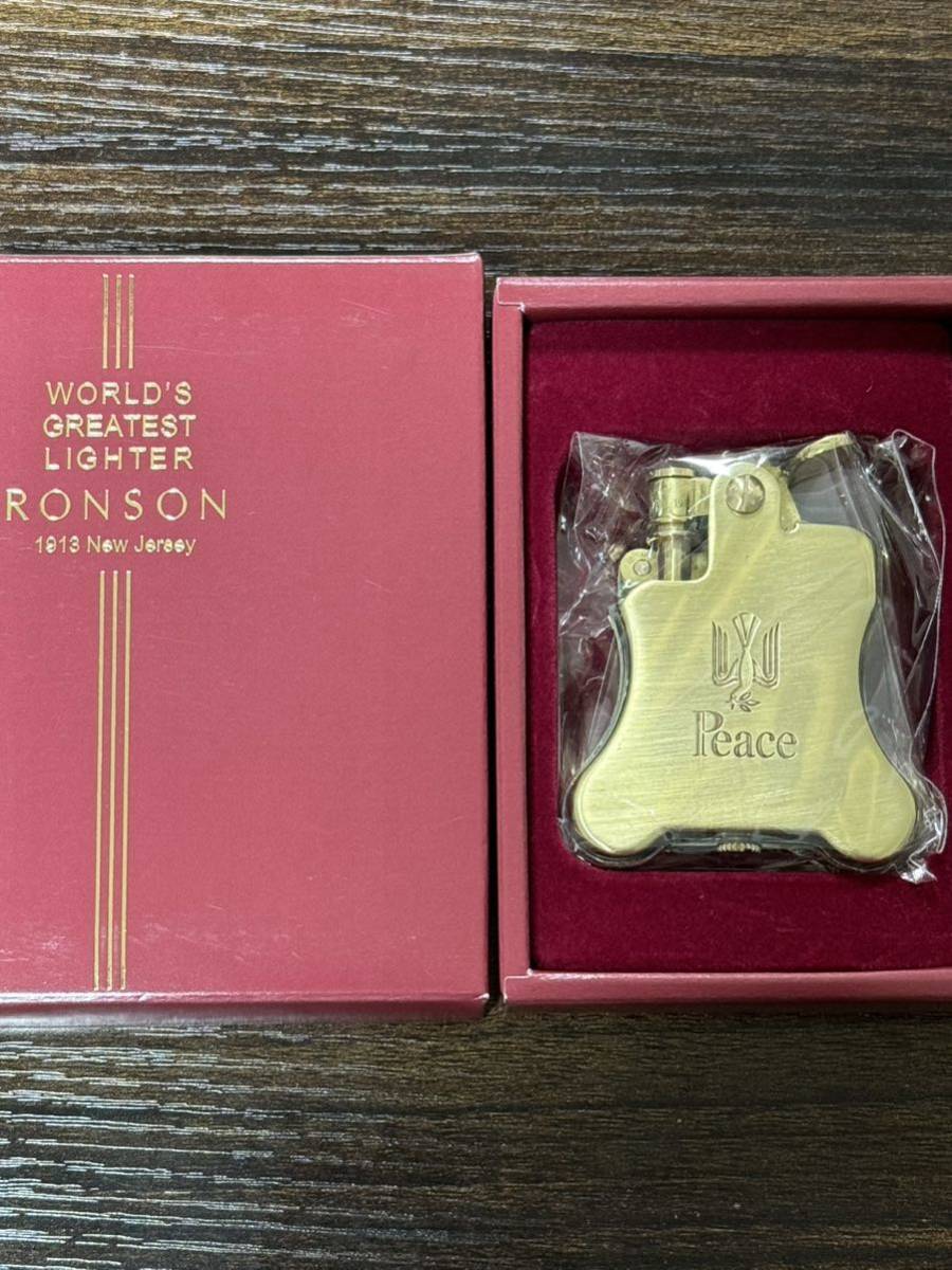 RONSON Peace GOLD Banjo 1927 限定品 ロンソン ピース ゴールド バンジョー オイルライター WORLD '  GREATEST LIGHTER 専用ケース