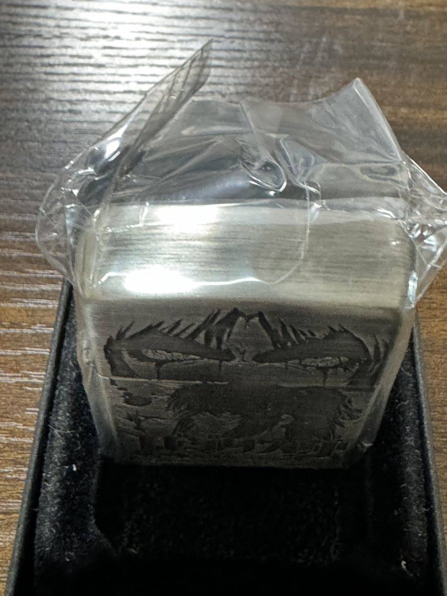 zippo バジリスク 甲賀忍法帖 アニメ ３面刻印 2017年製 甲賀 弦之介 朧 愛する者よ、死に候え 特殊加工品 デットストック ケース 保証書_画像4