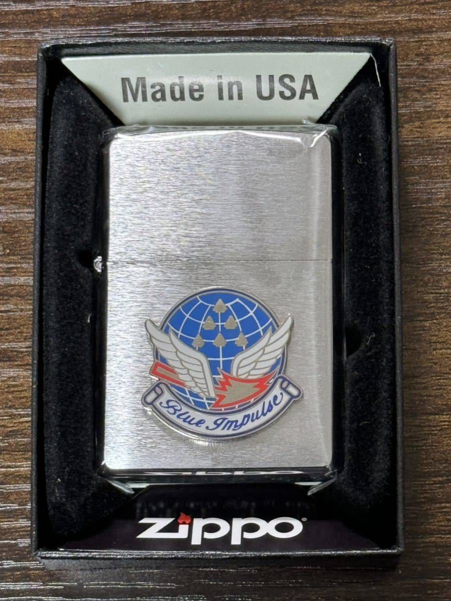 zippo Blue Impulse Silver METAL ブルーインパルス 立体メタル 2008年製 航空自衛隊 デットストック シルバーインナー 同年代 2008年製