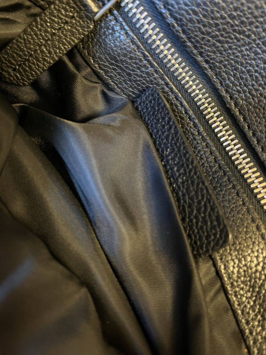  regular 19SS ALEXANDER McQUEEN Alexander McQueen gray n leather 2way tote bag rucksack backpack black 