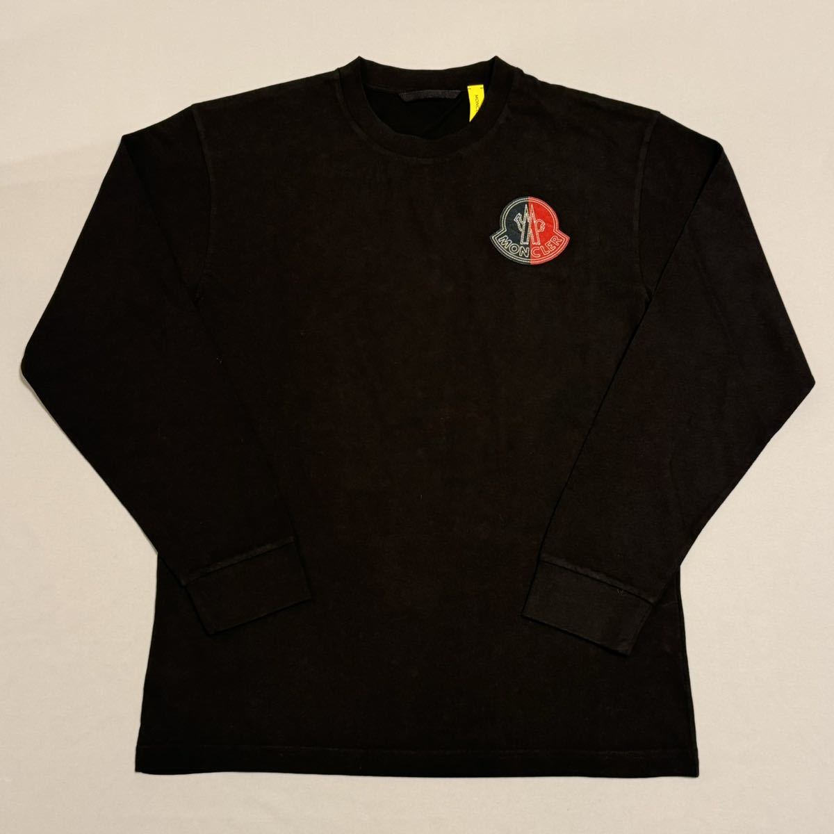 新品 MONCLER 1952 モンクレール Tシャツ ロンT 長袖 ブラック　Ｍ