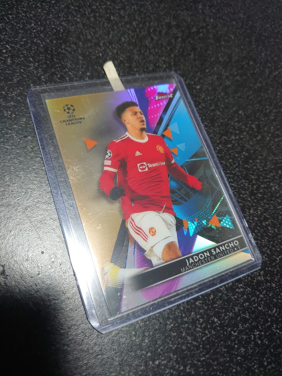 【50枚限定】2022 Topps Finest UEFA Club Competitions JADON SANCHO サンチョ　マンチェスター・ユナイテッド_画像1