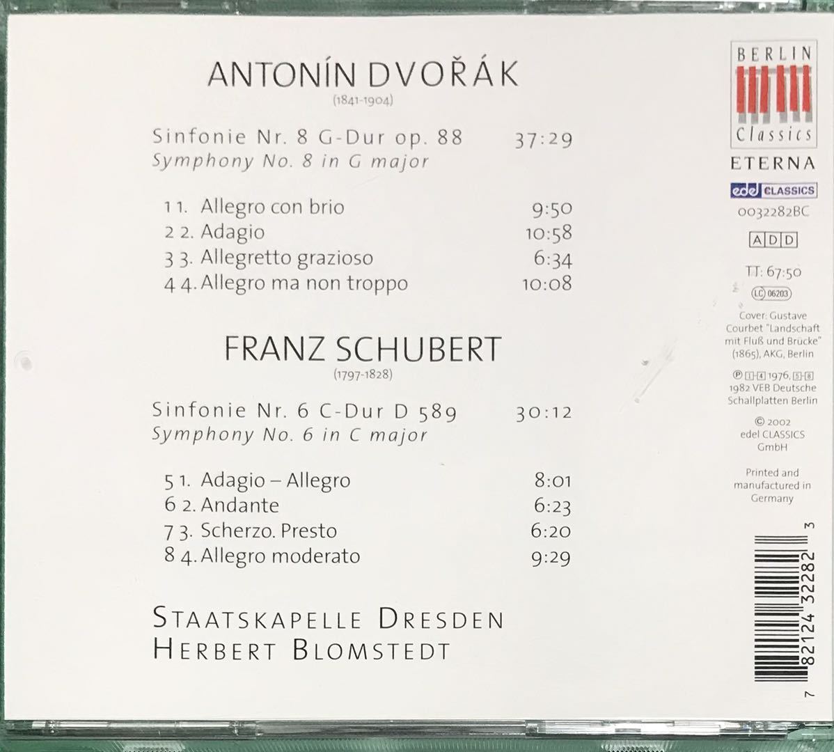 ドボルザーク交響曲第8番他／ドレスデン・ブロムシュテット（1976年録音）_画像2
