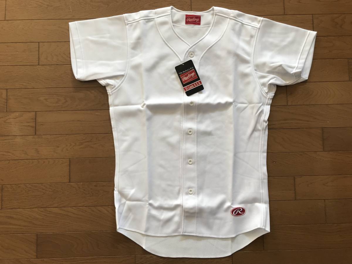  that time thing unused dead stock Asics low ring s baseball uniform shirt product number :RU-1000 size :L HF37