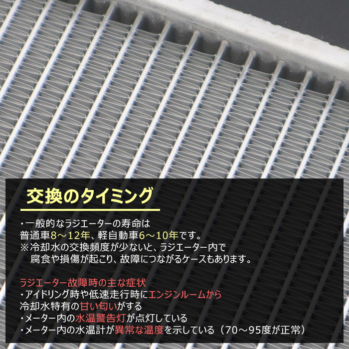 トヨタ エスティマＴ MCR30W MCR40W ラジエーター AT車 2AZ-FE 16400-28100 16400-28410 互換品 半年保証_画像2