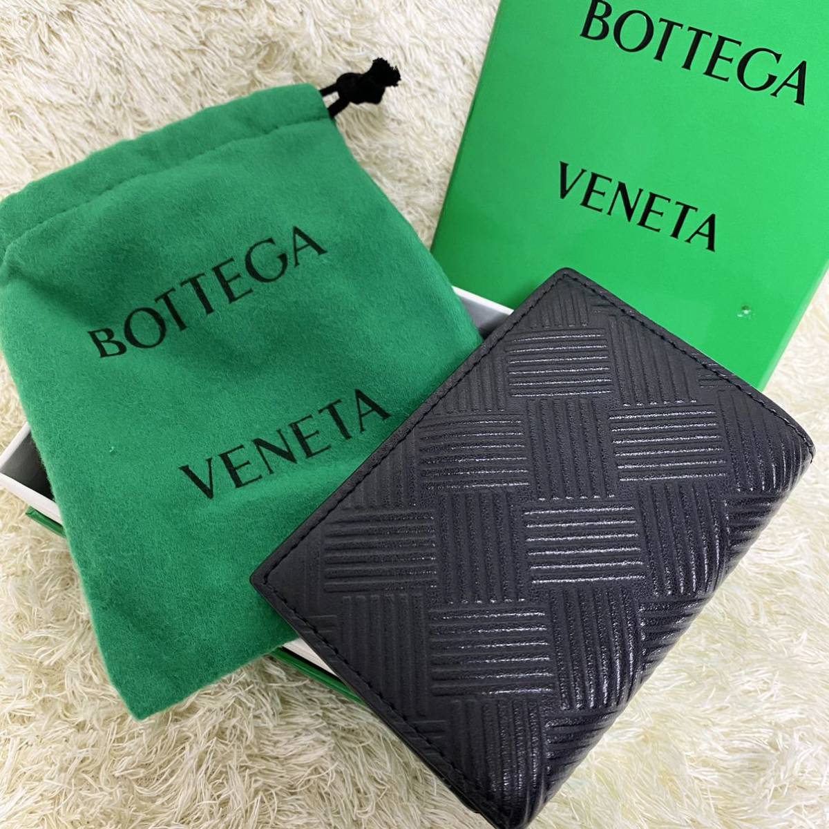 極美品 BOTTEGAVENETA ボッテガヴェネタ デボス イントレチャート 名刺