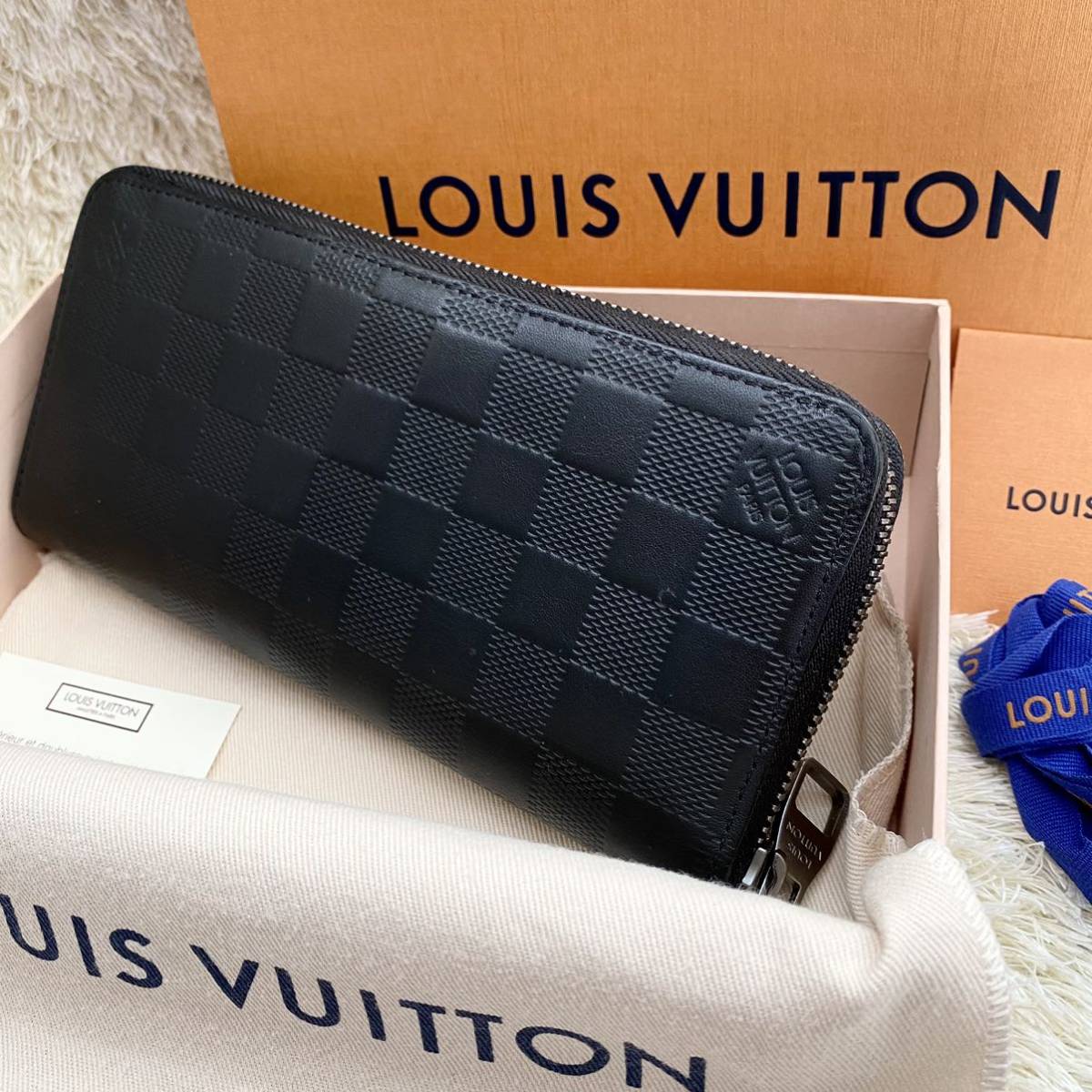 美品 LOUIS VUITTONダミエ 長財布