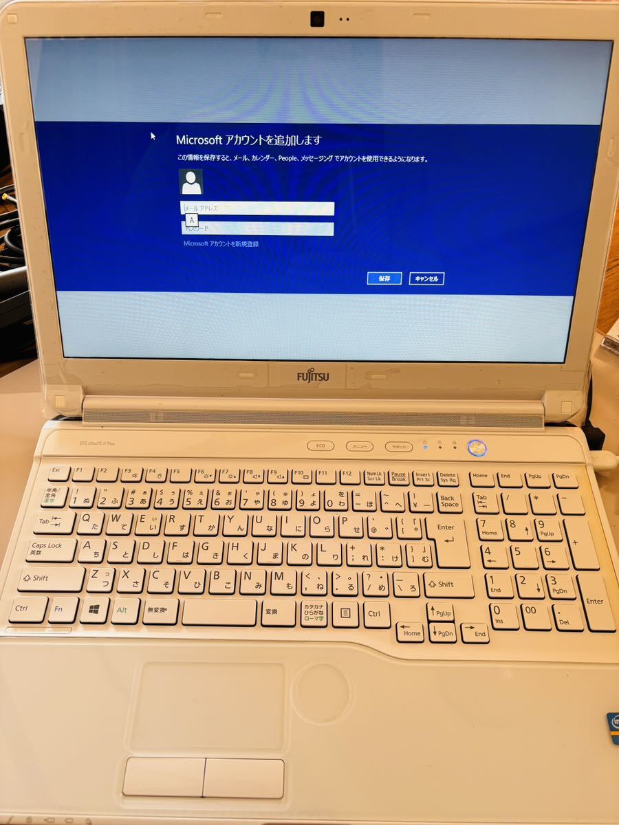 富士通 FUJITSU LIFEBOOK AH53/K FMVA53KWP2 Windows8 AC電源 マウス付 動作確認済_画像3