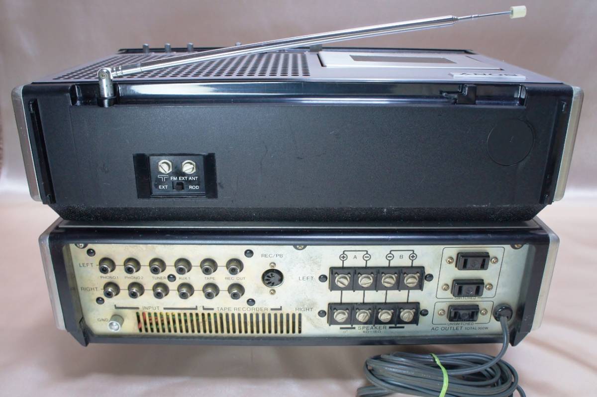 原文:☆希少なペア☆SONY☆ラジカセデンスケ☆CF-2700D&アンプTA1700☆カセットテープ☆ラジオ☆カセットデッキ☆ソニー☆