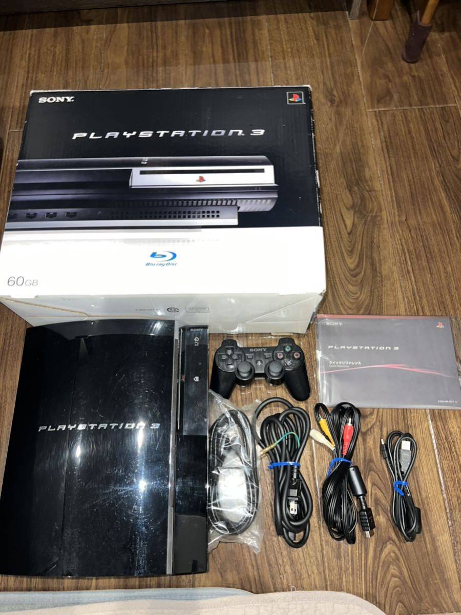 【動作品】プレイステーション3 60GB CECECHA00 ブラック プレステ SONY PlayStation ソニー 初期型_画像1