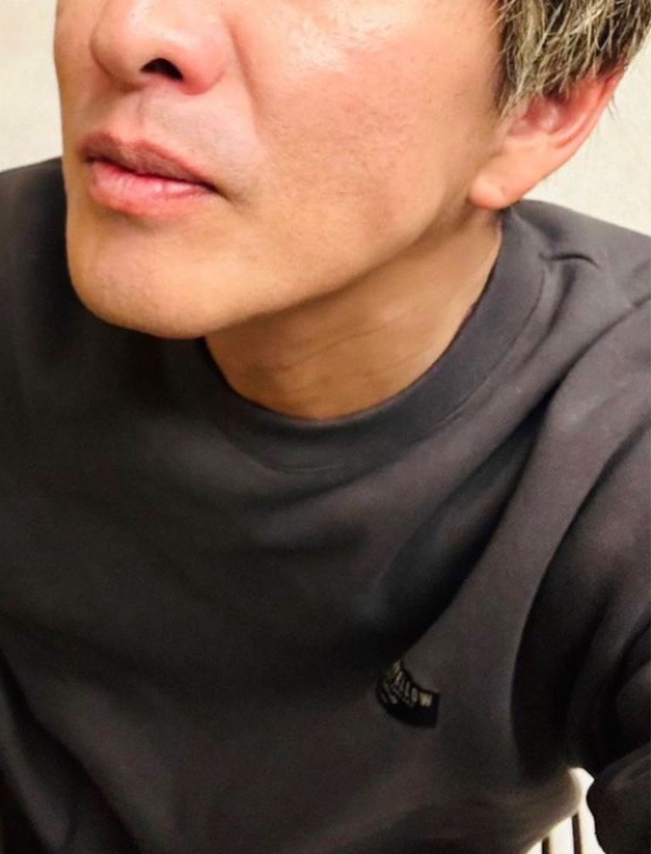 RATS】CREW NECK SWEAT BAR TAG Khaki Lサイズ キムタク着用 RATS】CREW NECK SWEAT BAR TAG Khaki Lサイズ キムタク着用