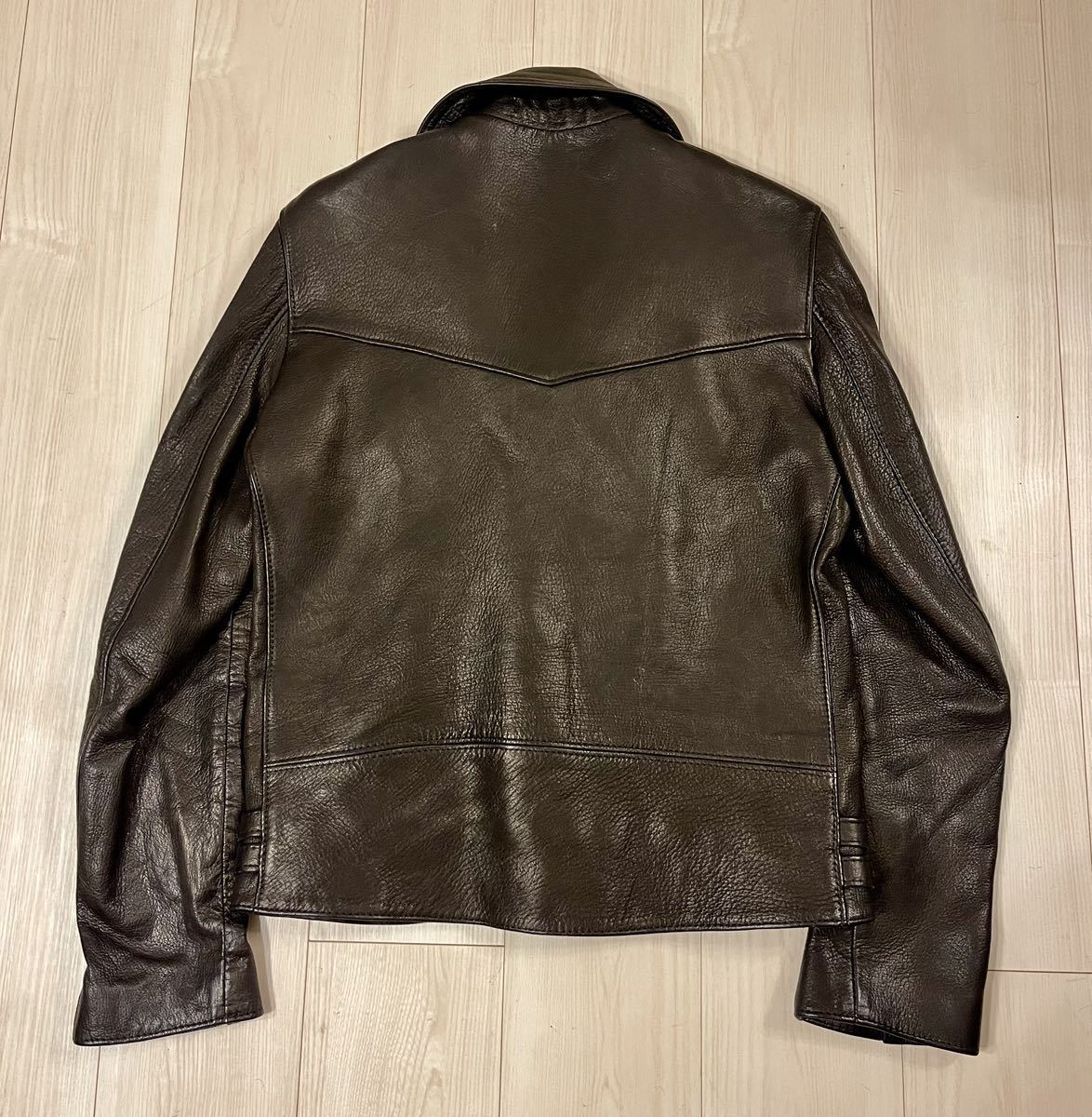 【未使用】Lewis Leathers The REAL McCOY’S DEERSKIN LIGHTNING 391T ルイスレザー リアルマッコイズ ディアスキン ライトニング size 40_画像8