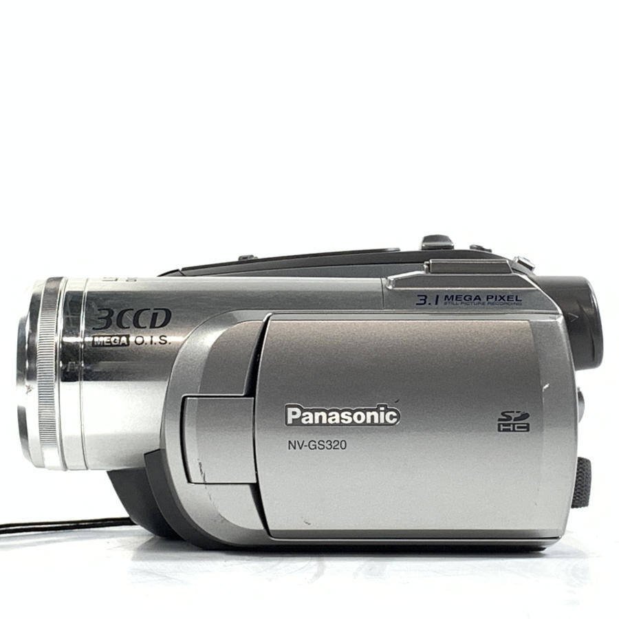Panasonic パナソニック NV-GS320 デジタルビデオカメラ ACコード 充電器×2 ショルダーバッグ DCコード レンズキャップ付き●現状品_画像2