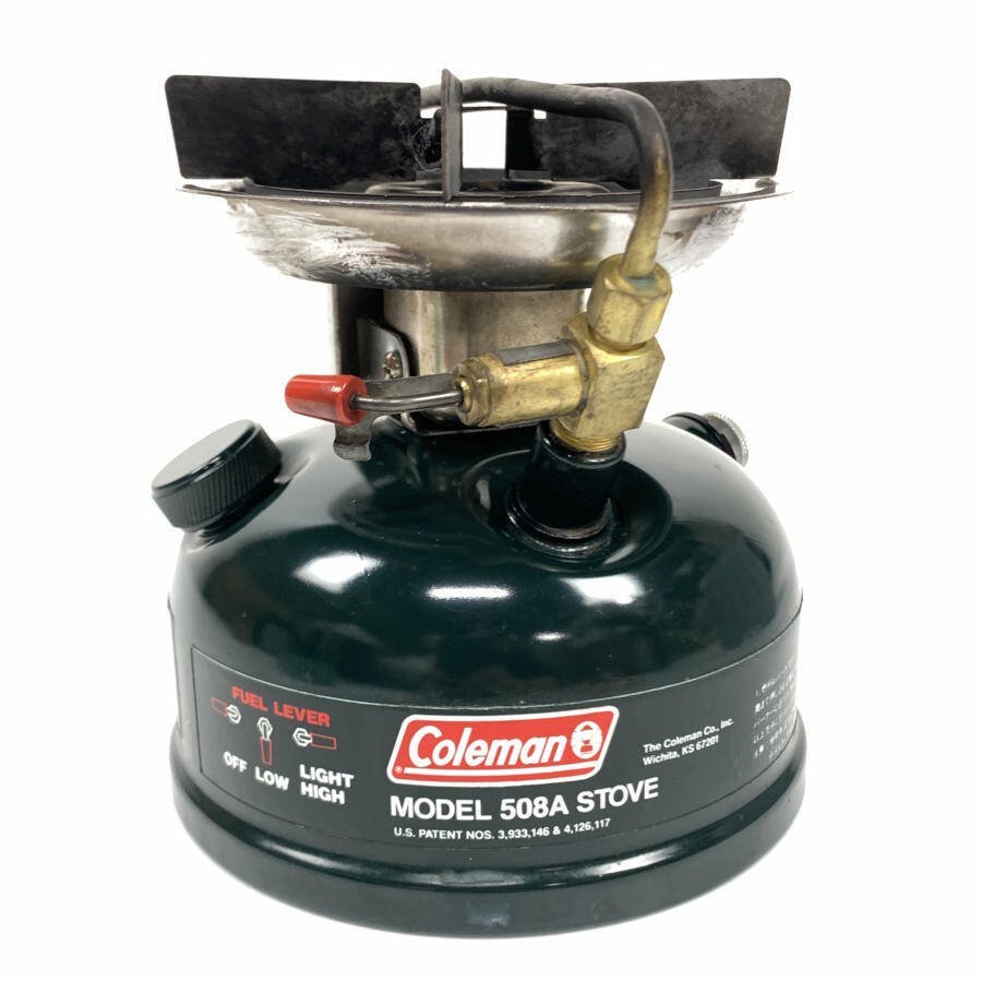 Coleman コールマン MODEL 508A STOVE ガソリンストーブ シングルバーナー 1994年3月製 収納ケ－ス付き＊ジャンク品_画像2