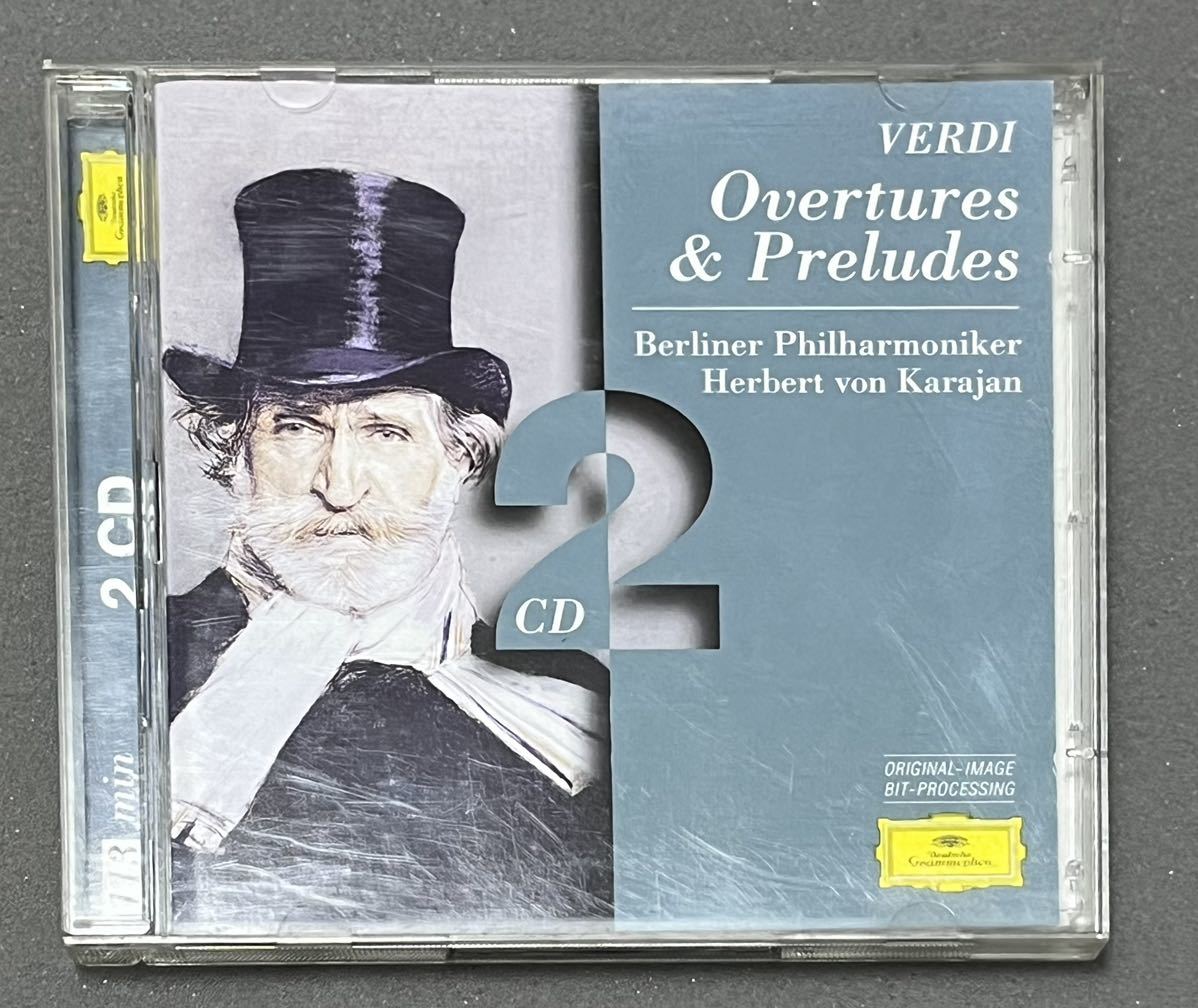 CD★【輸入盤】Verdi: Overtures & Preludes / Herbert von Karajan ベルリン・フィルハーモニー ヘルベルト・フォン・カラヤン【2CD】_画像1