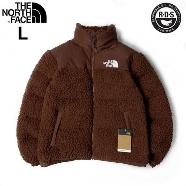 1円～!売切!【正規新品】THE NORTH FACE SHERPA NUPTSE JACKET ダウンジャケット ヌプシ モコモコ シェルパフリース ボア(L)茶 190122-175_画像1