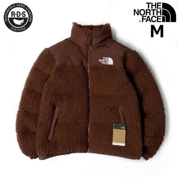 1円～!売切!【正規新品】THE NORTH FACE SHERPA NUPTSE JACKET ダウンジャケット ヌプシ モコモコ シェルパフリース ボア(M)茶 190122-175_画像3