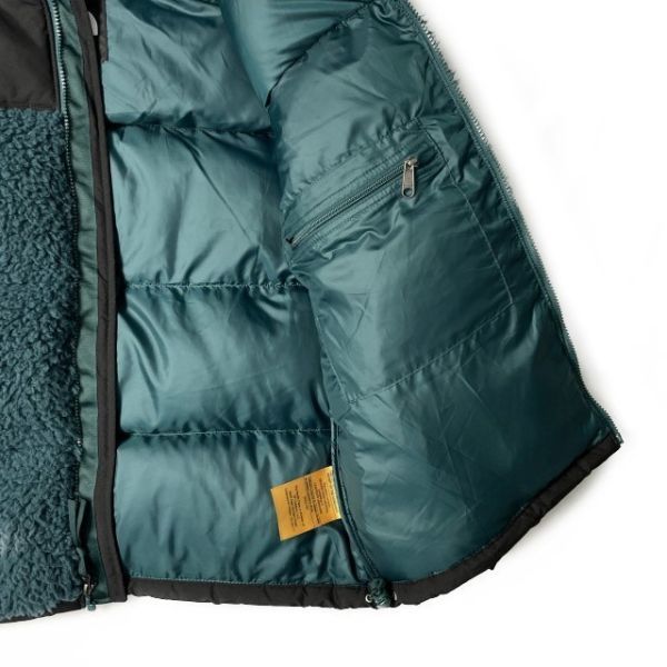 1円～!売切!【正規新品】THE NORTH FACE SHERPA NUPTSE JACKET ダウンジャケット ヌプシ モコモコ シェルパフリース ボア(M)緑 190122-175_画像7