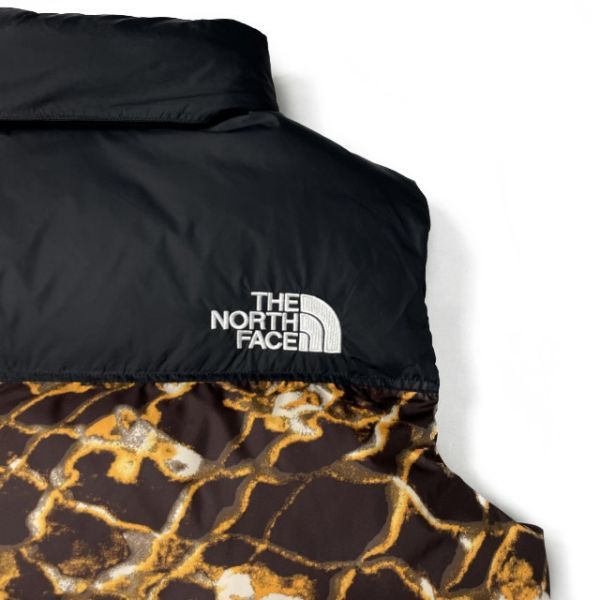 1円～!売切!【正規新品】THE NORTH FACE◆1996 RETRO NUPTSE VEST ダウンベスト ヌプシ US限定 2023最新 700フィル(XL)茶 総柄 190122-115_画像9