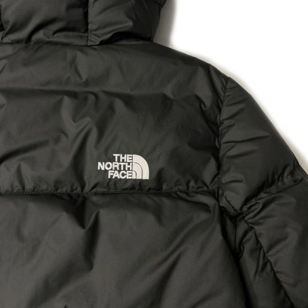 1円～!売切!【正規新品】THE NORTH FACE◆HYDRENALITE DOWN MID◆ダウンジャケット パーカー US限定 ロゴ刺繍 ミドル丈(L)黒 190122-150_画像9