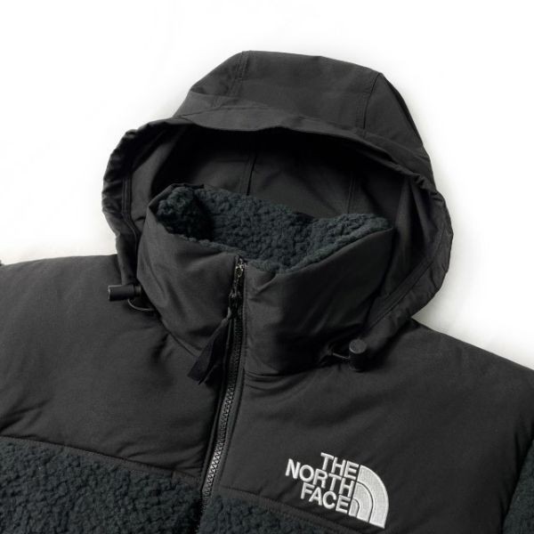 1円～!売切!【正規新品】THE NORTH FACE SHERPA NUPTSE JACKET ダウンジャケット ヌプシ モコモコ シェルパフリース ボア(M)黒 190122-175_画像4