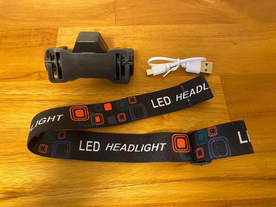 LEDヘッドライト2個セット ランプ USB充電式 強力 小型 キャンプ 登山_画像8