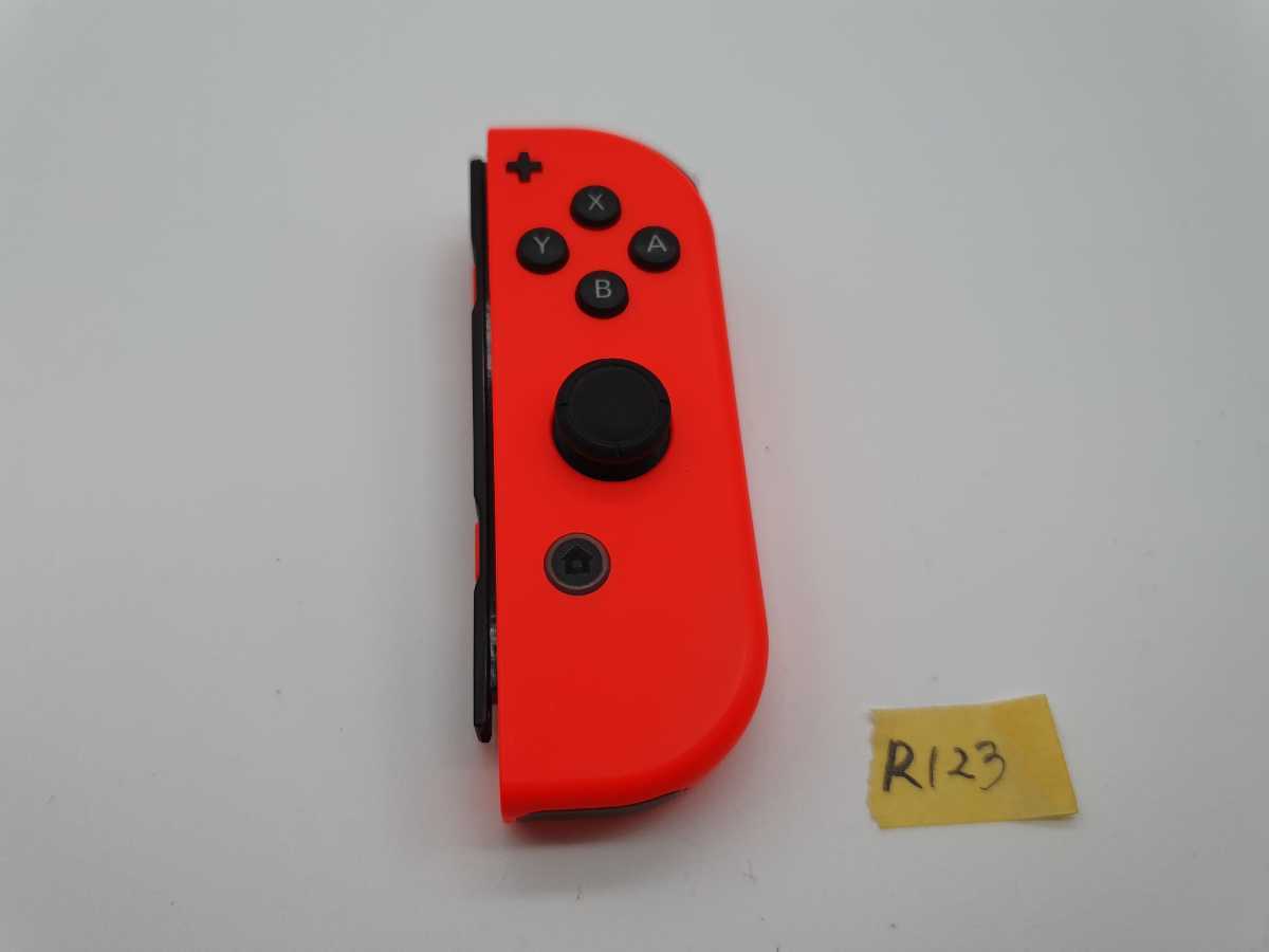 送料無料　任天堂　ネオンレッドR123　NintendoSwitch　ニンテンドースイッチ　ジョイコンR JOY CON右　コントローラ_画像1