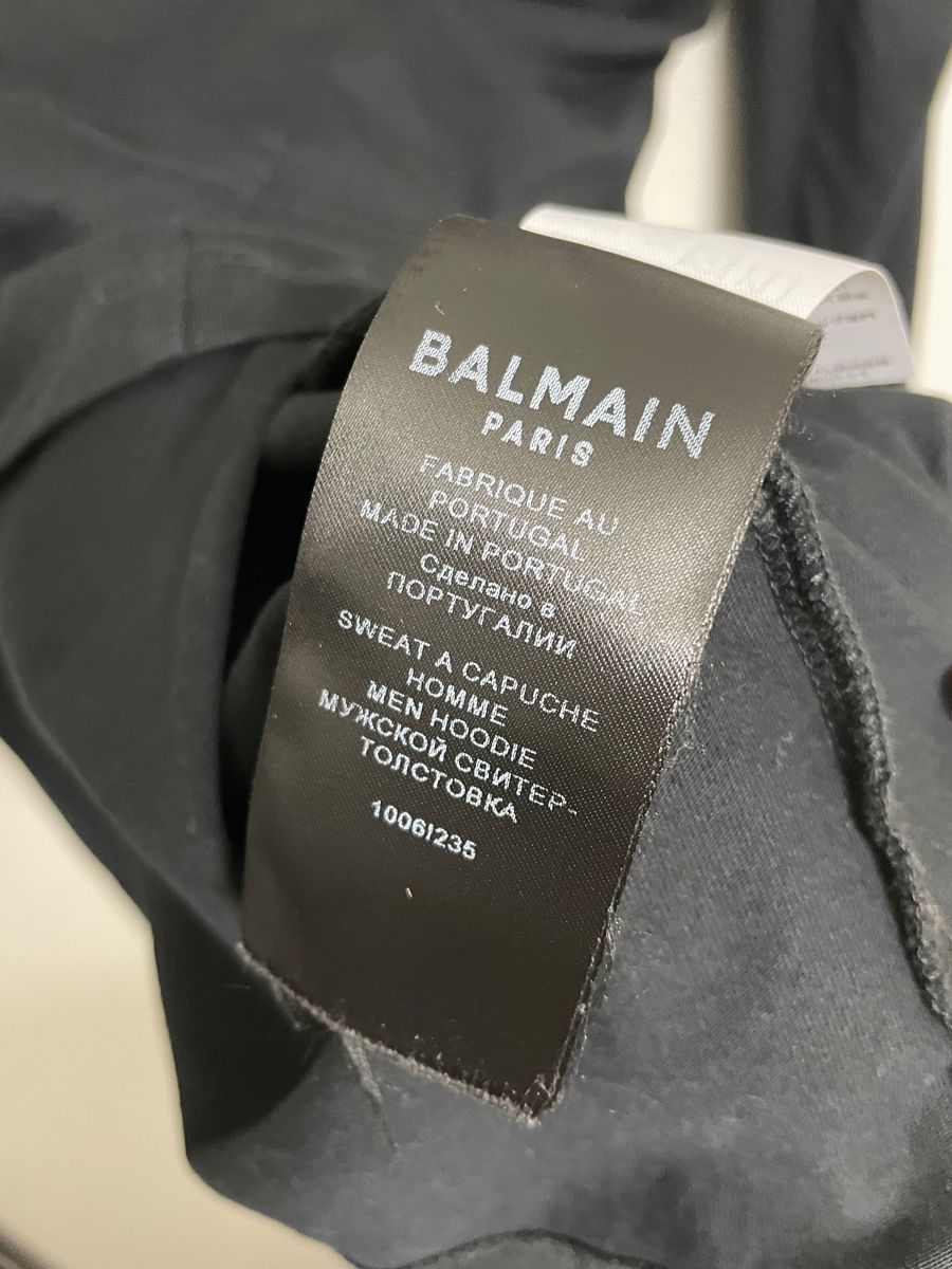 BALMAIN バルマン ロゴ フーディー パーカー XL