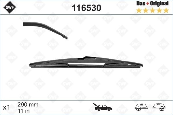 FIAT フィアット 500(312) 左ハンドル ＜ワイパーブレード 前後１台分＞ F) 600+350MM 3397007299 R) 290MM 116530_画像5