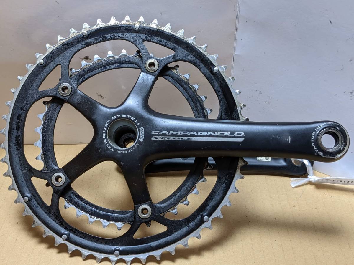 Campagnolo veloce ultra tourque 53 39t 170mm Black　カンパニョーロ　ベローチェ　クランク FC221018aa
