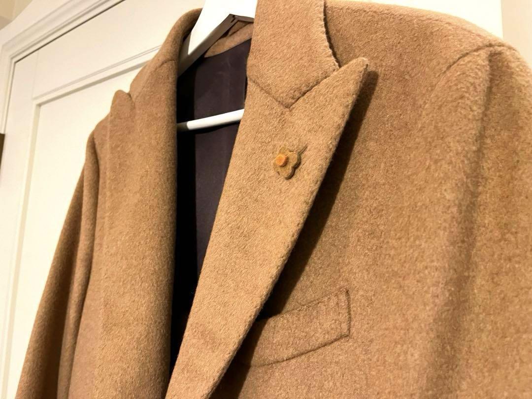 定価18万 希少 キャメル100% ラルディーニ チェスターコート 本切羽 46