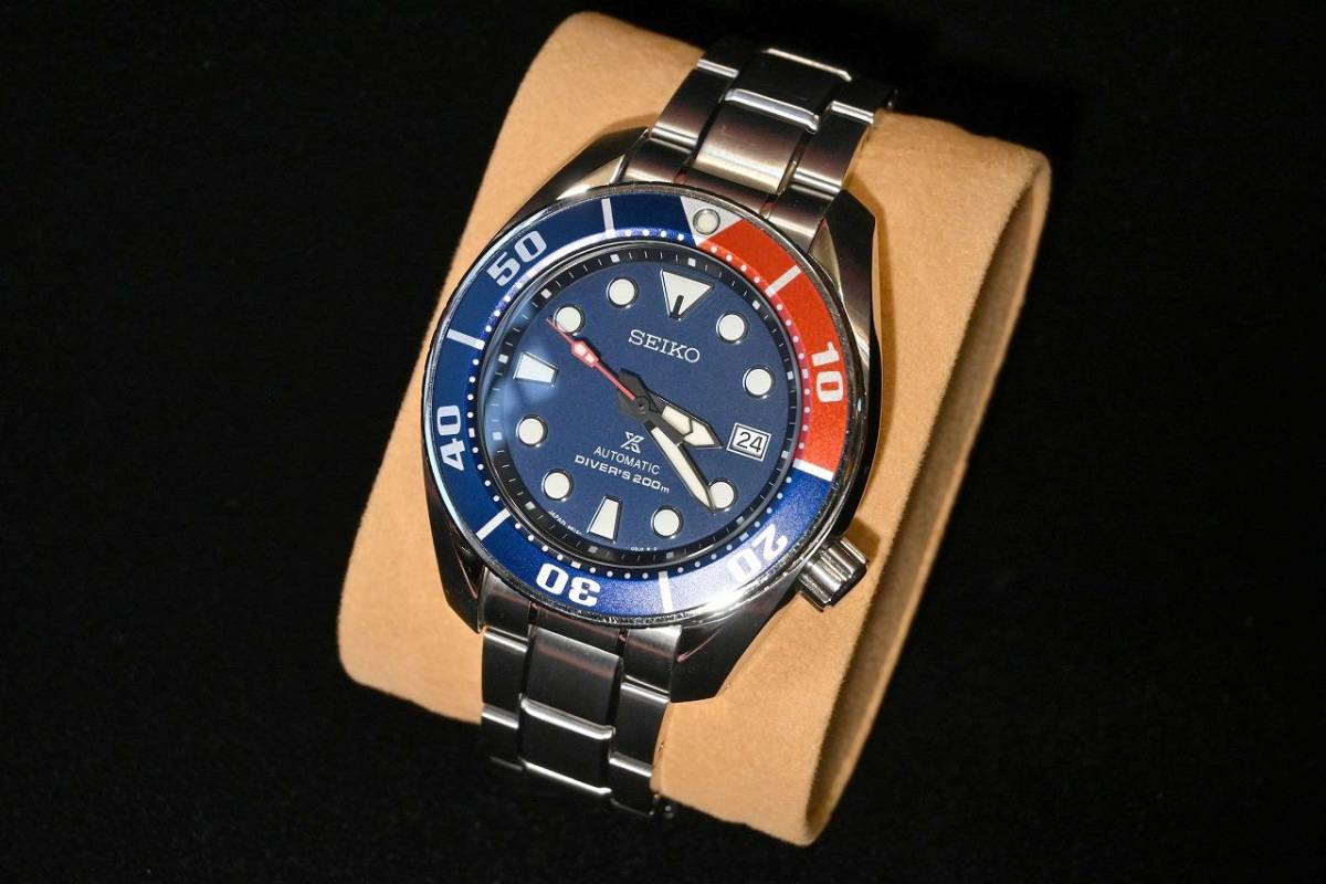 ★１円スタート★ 美品 SEIKO SBDC057 PROSPEX SUMO セイコー メカニカル スモー ペプシ 6R15 メイドインジャパン_画像1