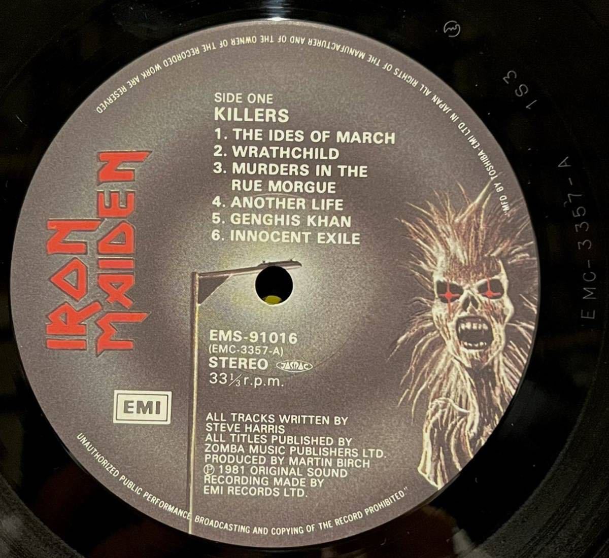 JP orig.★ [帯・ライナー付] ☆KILLERS - IRON MAIDEN キラーズ / アイアン・メイデンLPレコード_画像7