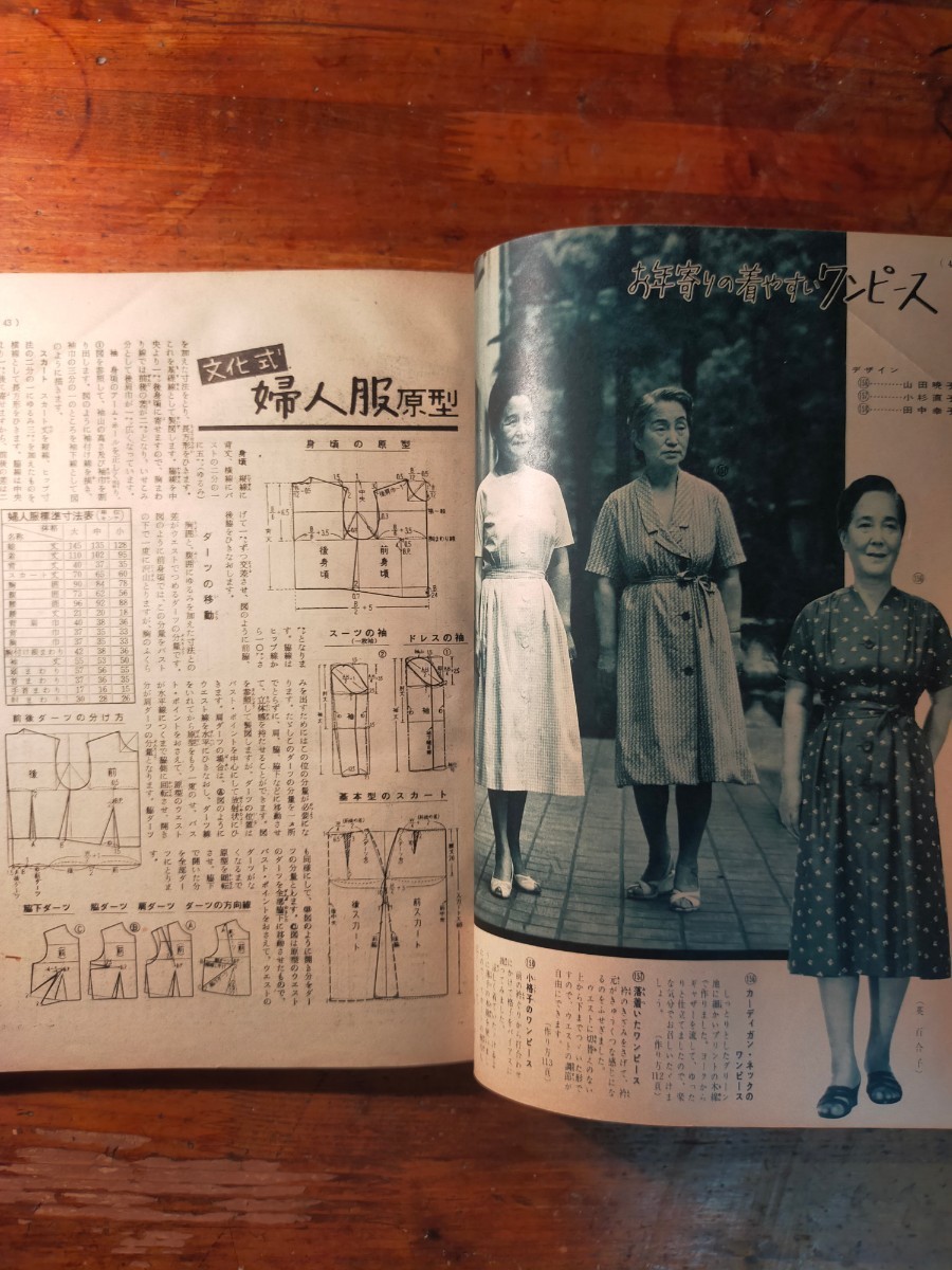 【送料無料】婦人倶楽部 昭和35年8月号付録（1960年 真夏の街着とホームドレス レトロ ワンピース ツーピース 子供服 手作り ハンドメイド)_画像10