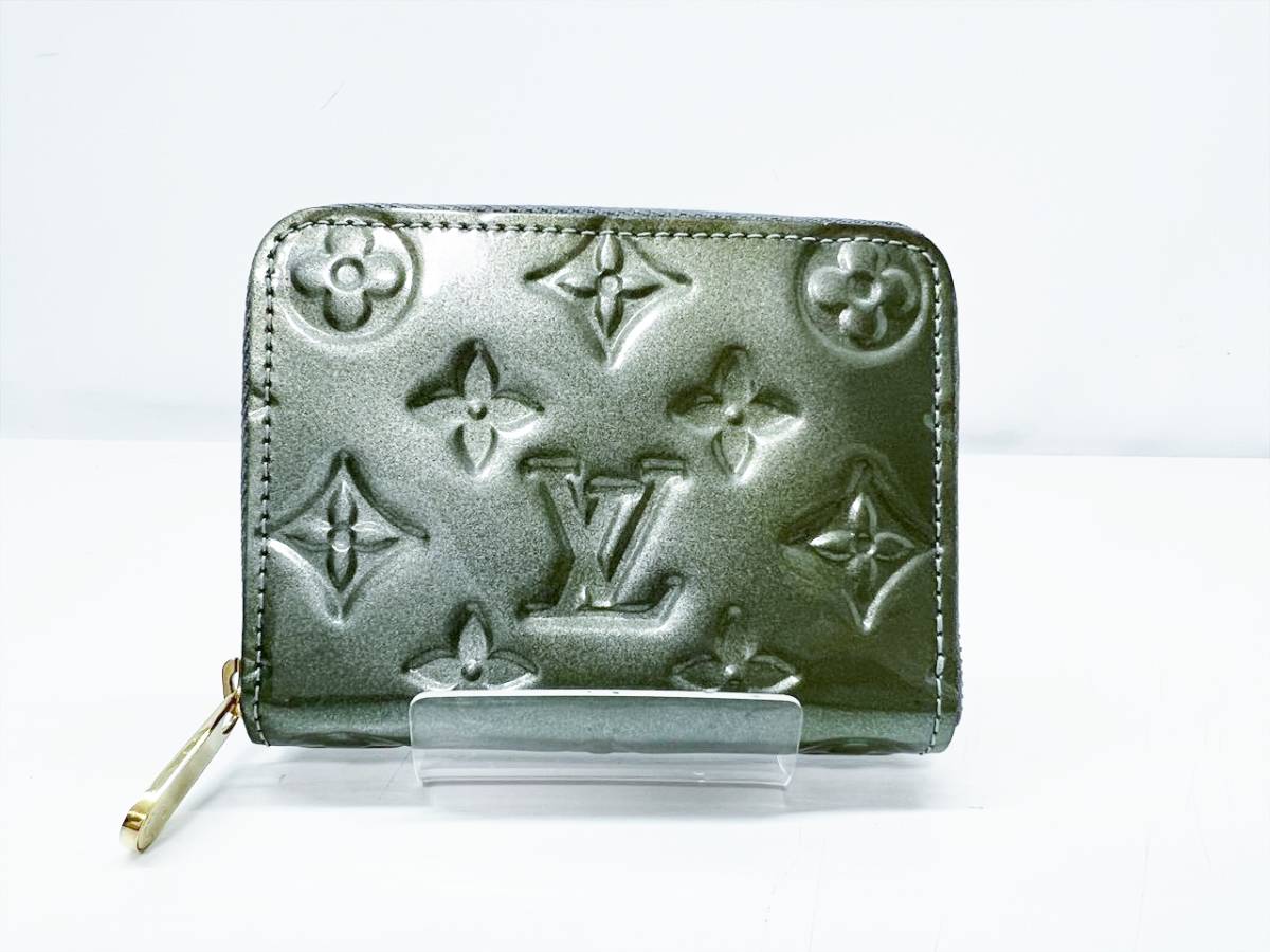 ほぼ未使用　美品　Louis Vuitton　ルイヴィトン　ヴェルニ　ジッピーコインパース　ミニ財布　ジーヴル　M91563_画像1