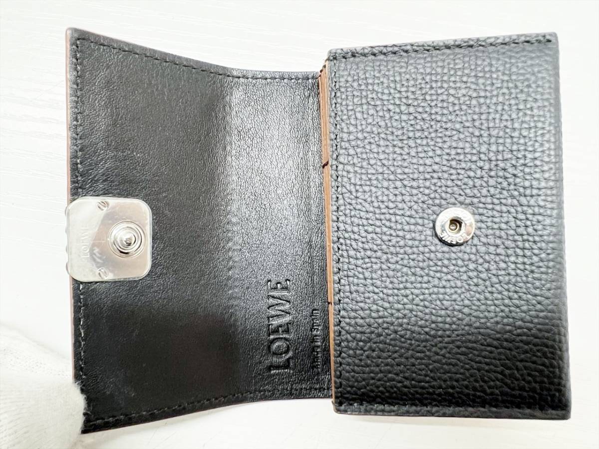 美品 LOEWE ロエベ アナグラム アコーディオン カードケース 美品 LOEWE ロエベ アナグラム アコーディオン カードケース