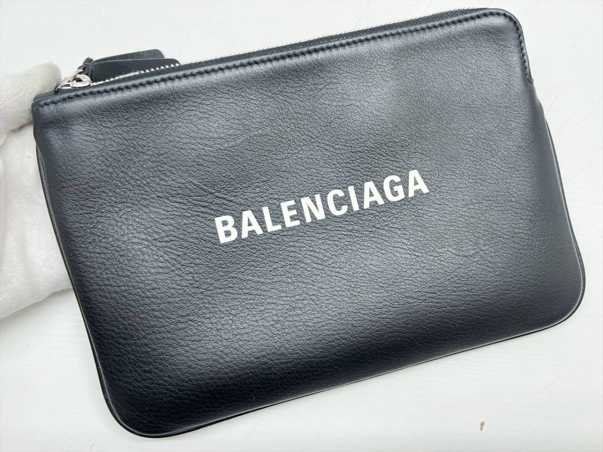 美品　BALENCIAGA　バレンシアガ　エブリデイ　ポーチM　クラッチバッグ　492465_画像2