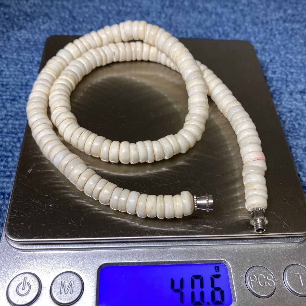 サンゴ　珊瑚　ネックレス　41㎝　40.6g ホワイト　コレクション　レア_画像6