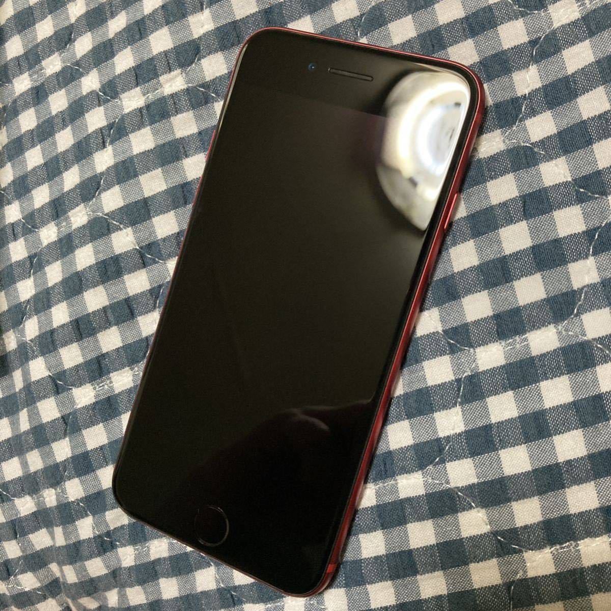 iPhone SE 第2世代 (SE2) レッド 128 GB SIMフリー ／ Apple PRODUCT RED .の画像3
