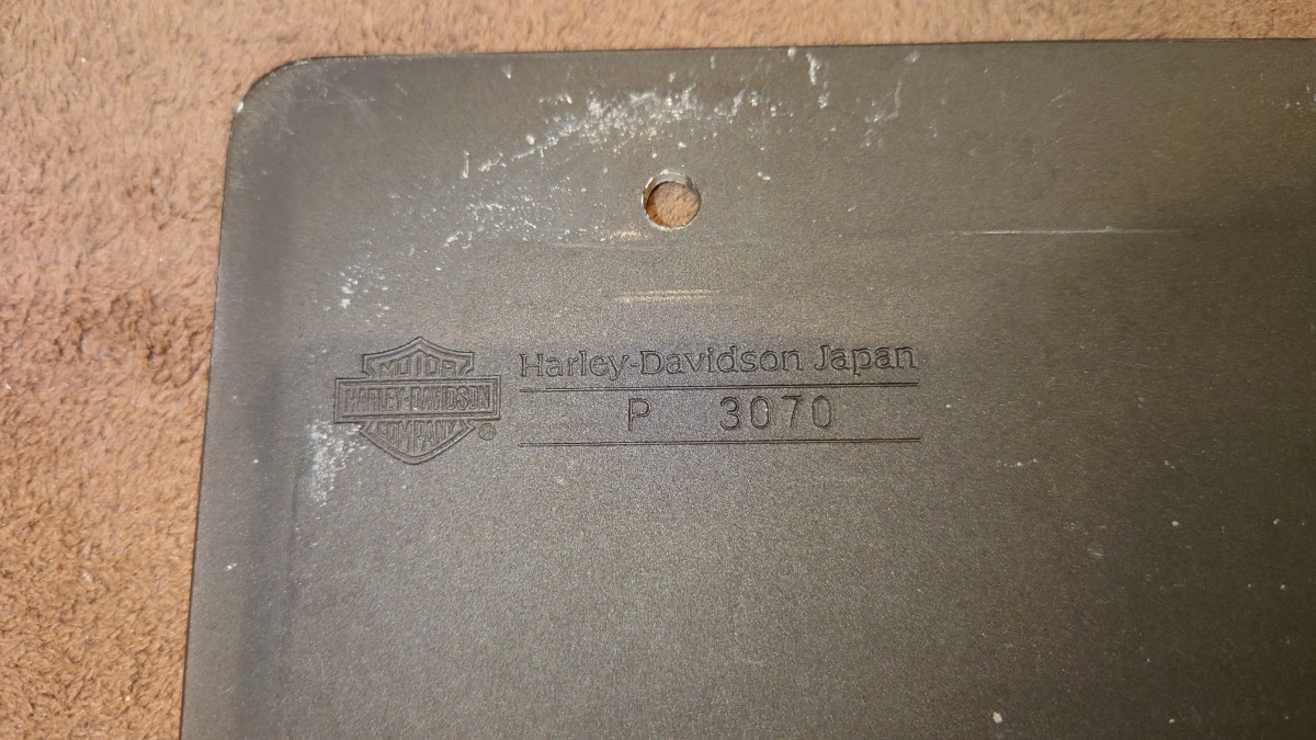  Harley Davidson Japan number plate base holder P3070 secondhand goods 