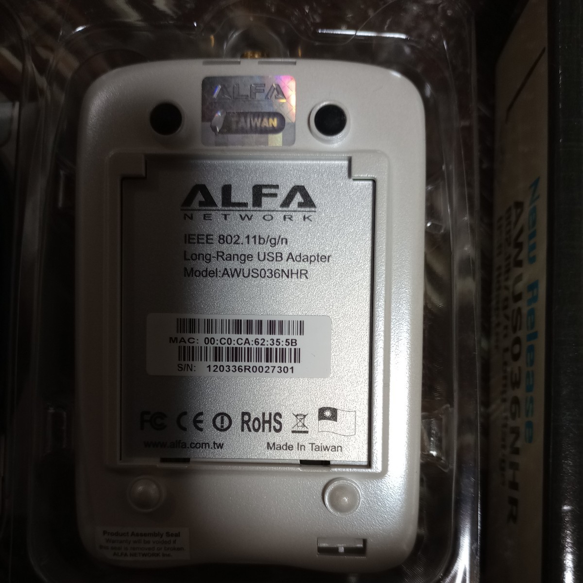 ALFA AWUS036NHR ワイアレスUSBアダプタ ☆送料込み☆_画像5