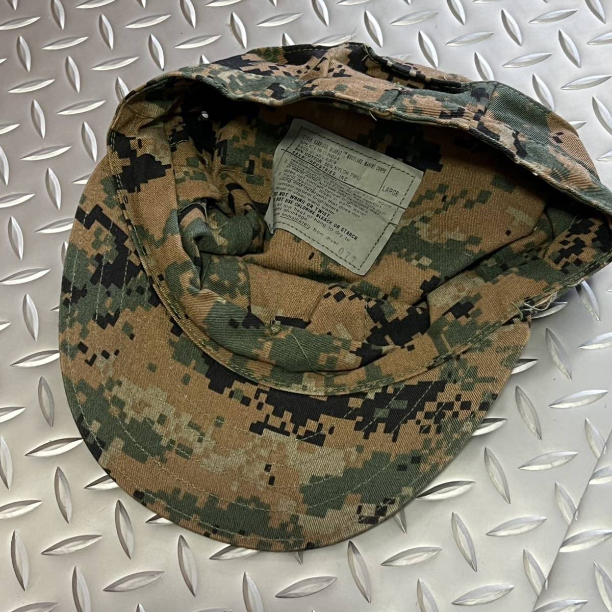 米軍海兵隊 放出品USMC ウッドランドマーパット キャップ キャンプ アウトドア おしゃれ サバゲ LARGE (INV ST66)の画像5