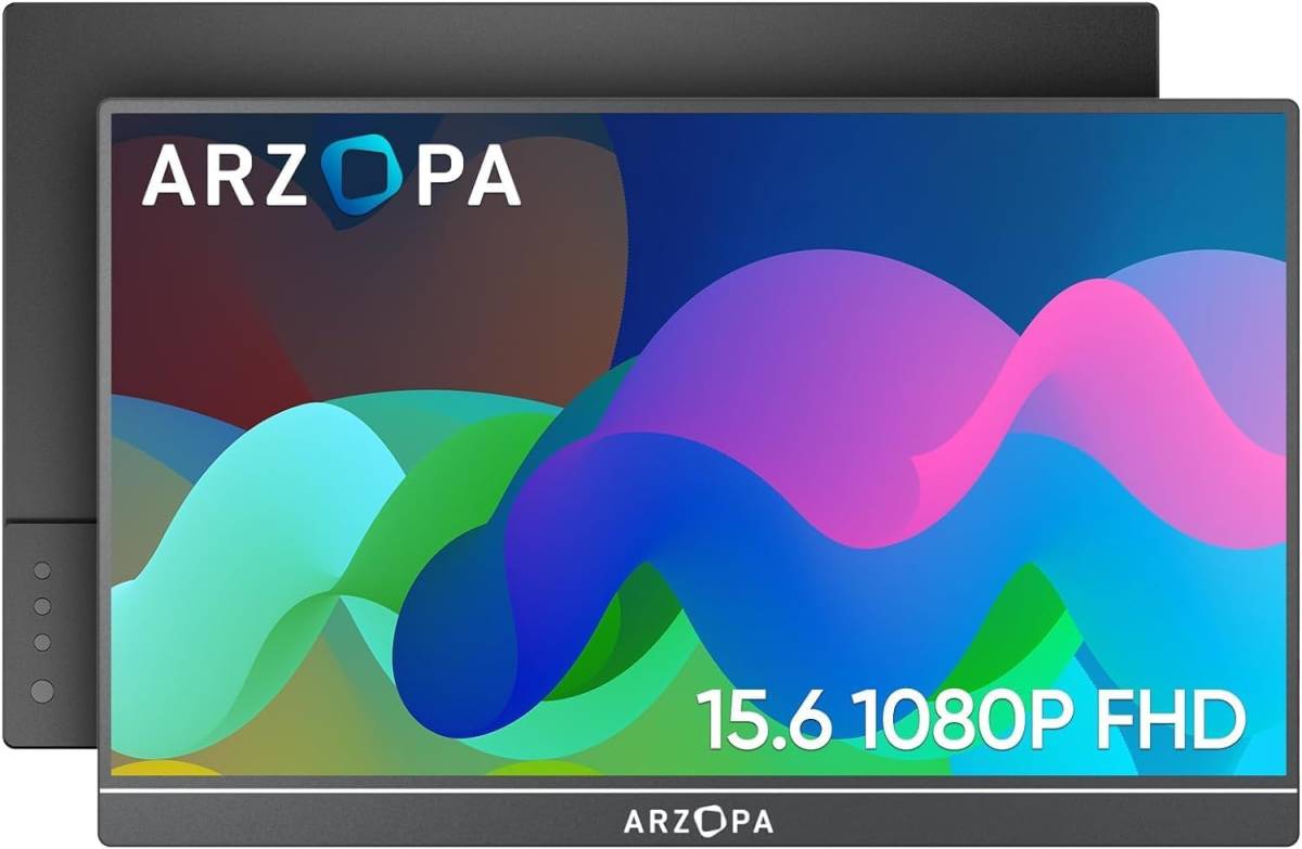 モバイルモニター 15 6インチ ARZOPA ポータブルモニター