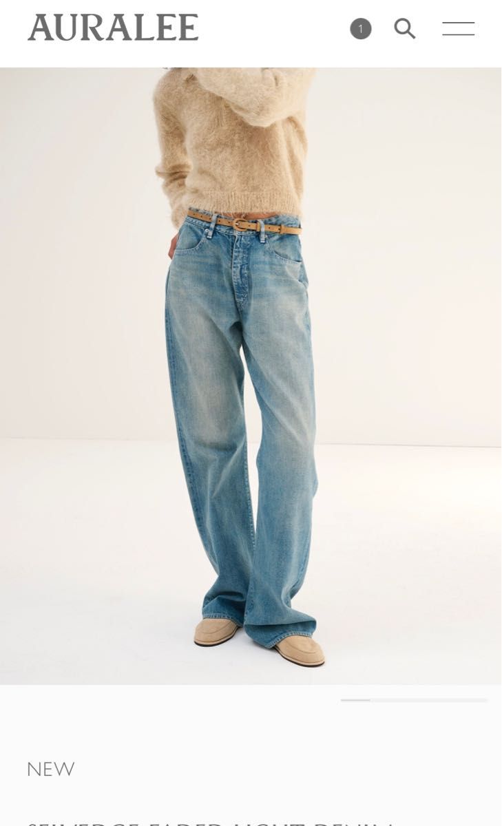 AURALEE SELVEDGE FADED LIGHT DENIM PANTS デニムパンツ|Yahoo AURALEE SELVEDGE FADED LIGHT DENIM PANTS デニムパンツ|Yahoo