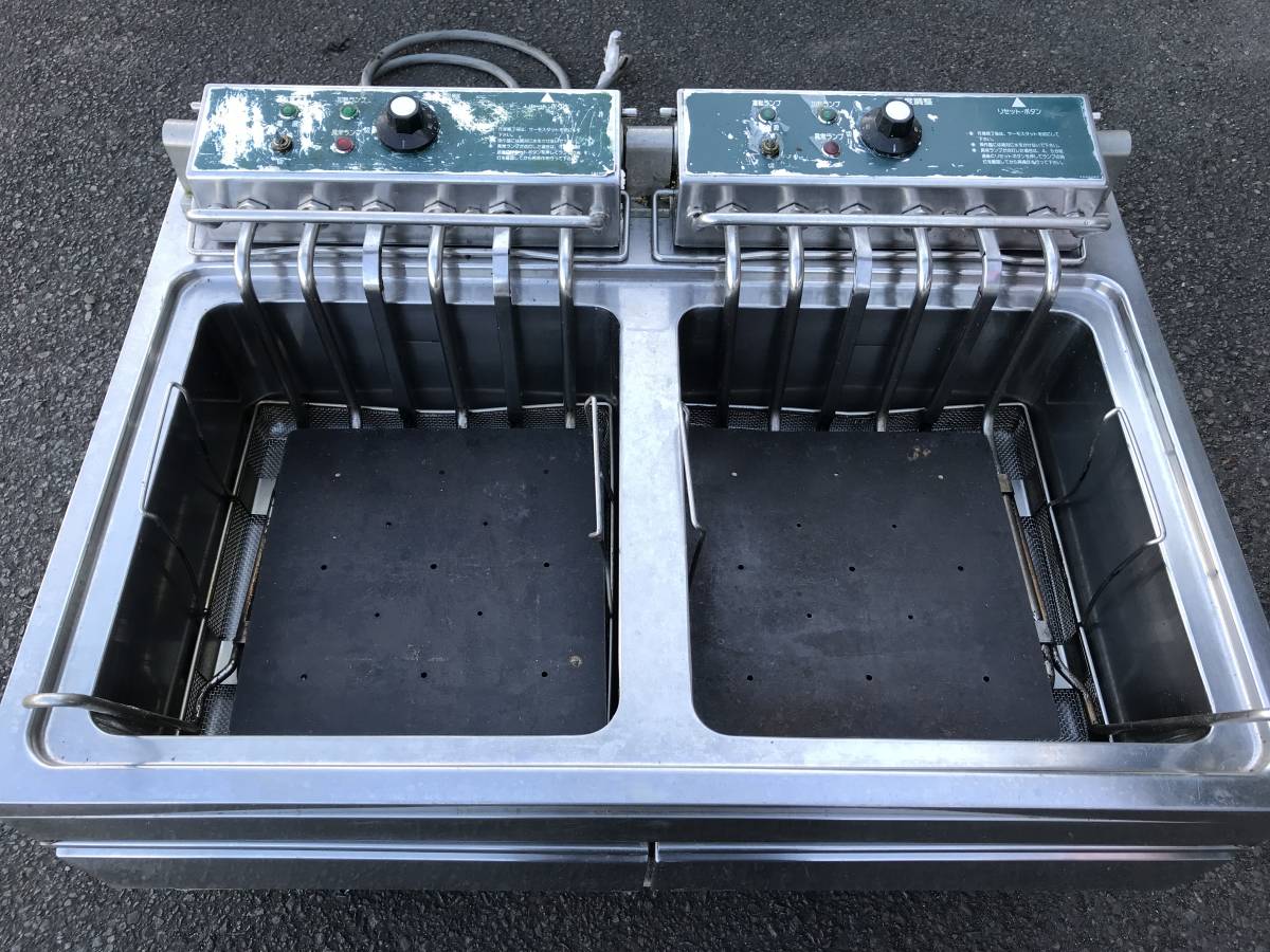 最終値下げ YS2945☆宮崎発☆業務用 タニコー 二槽式電気フライヤー