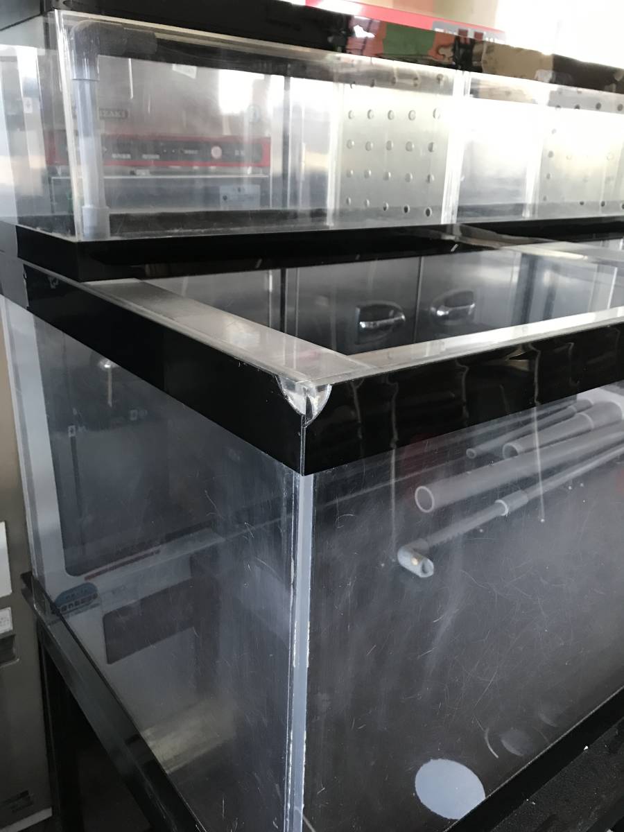 YS2939* Miyazaki departure * direct pick up welcome * business use large acrylic fiber aquarium set (150.×60. height under 50. on 75cm* pcs height 82.) pump ... aquarium pcs. set 