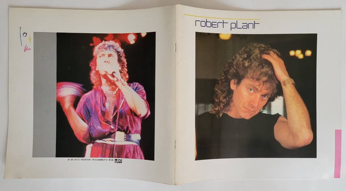 ROBERT PLANT pamphlet 3 pcs. leaflet JAPAN TOUR Japan ... day PROGRAM FLYER NOW AND ZEN FATE OF NATIONS LED ZEPPELIN Robert * plan to