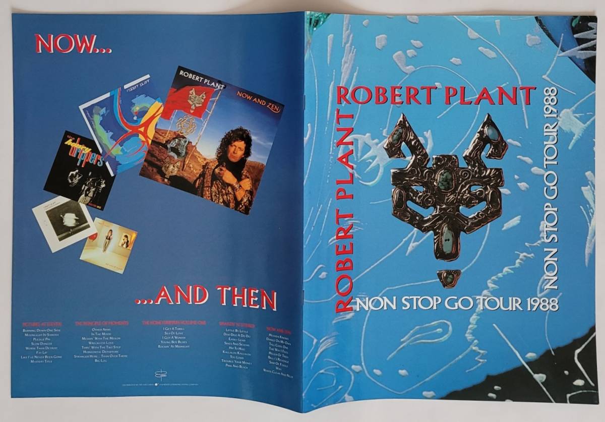 ROBERT PLANT pamphlet 3 pcs. leaflet JAPAN TOUR Japan ... day PROGRAM FLYER NOW AND ZEN FATE OF NATIONS LED ZEPPELIN Robert * plan to